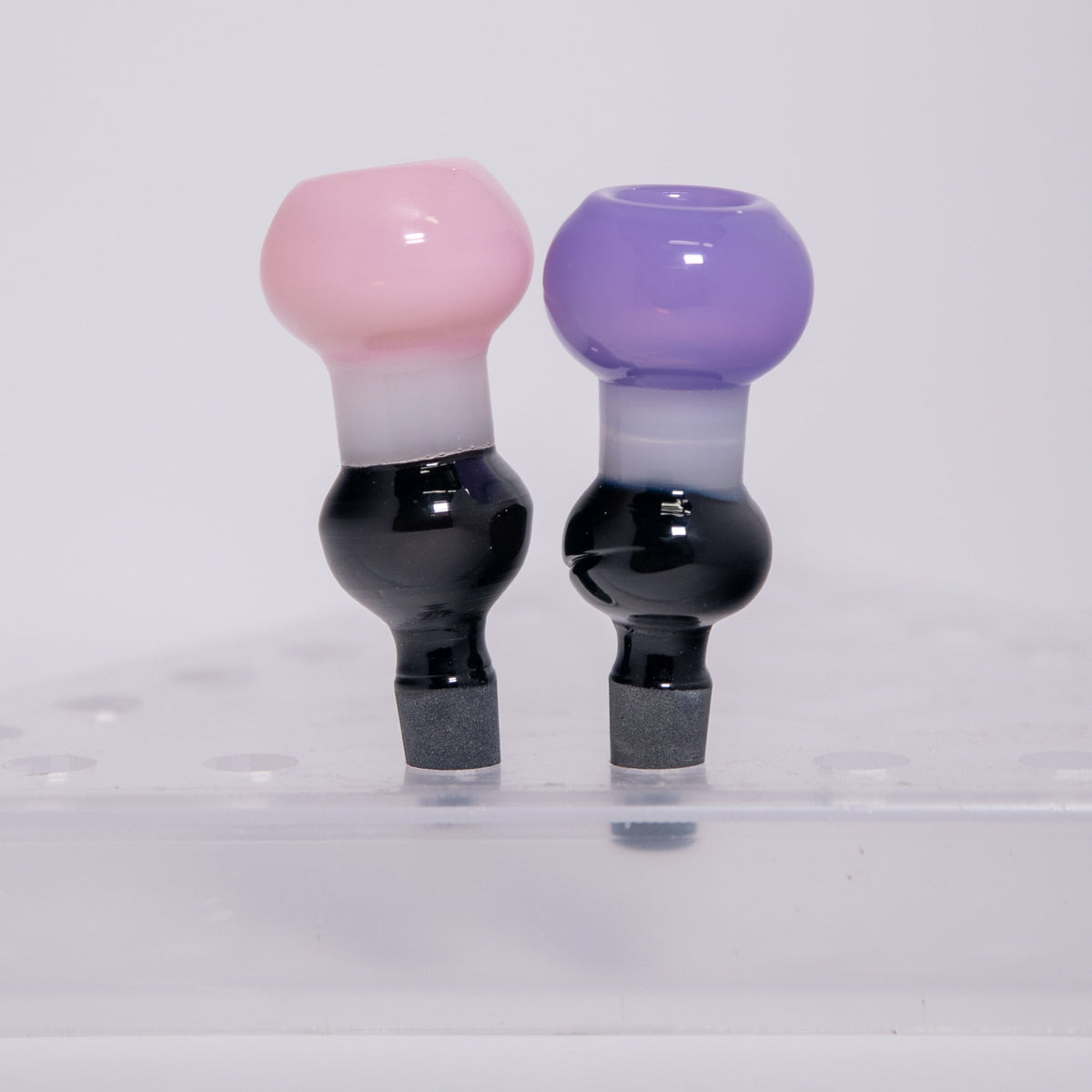 14mm Pink/Purple Glass Bowl | Tall
