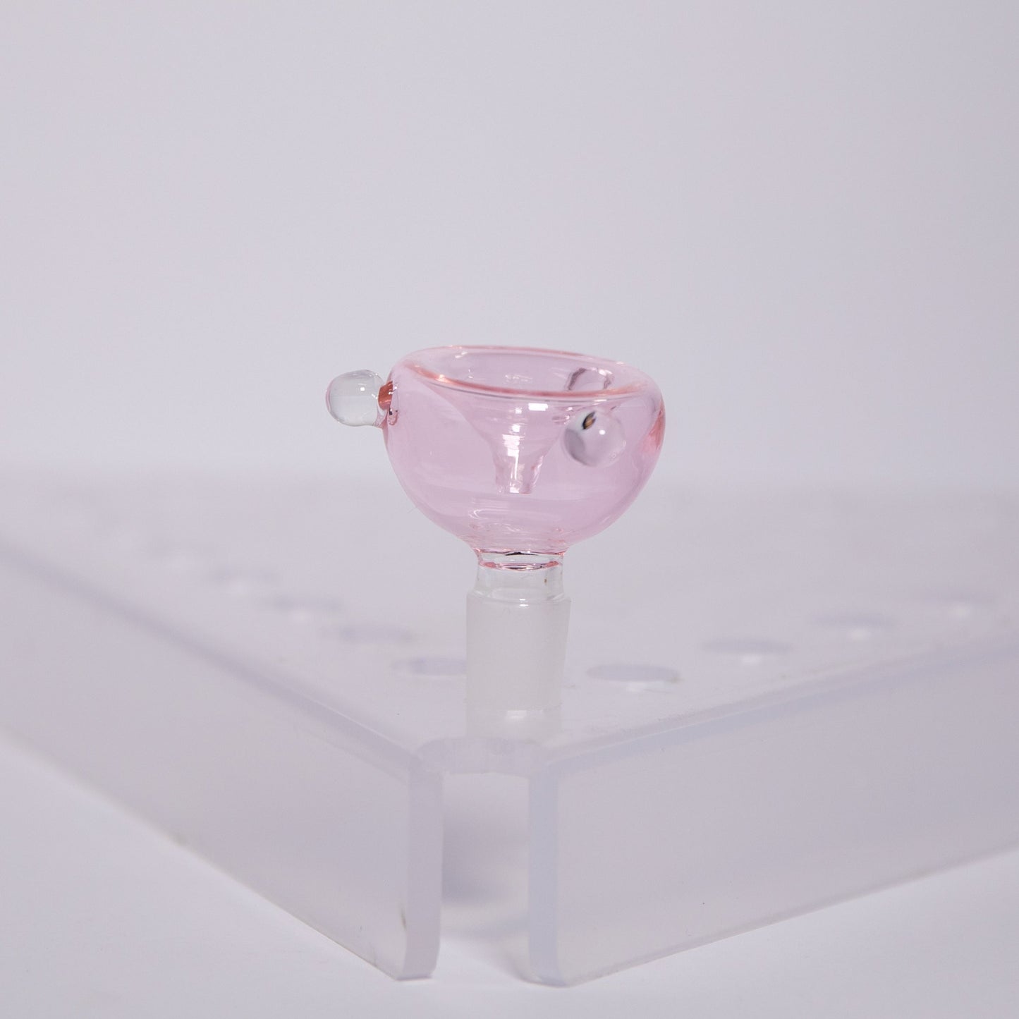 14mm Translucent/Pink Glass Bowl