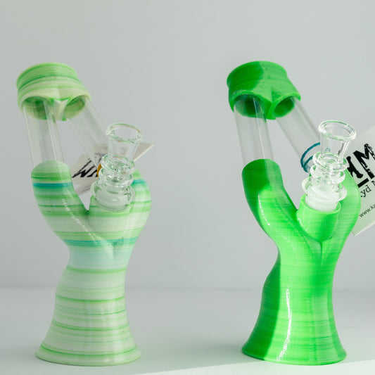 3D Double Barrel Water Pipe